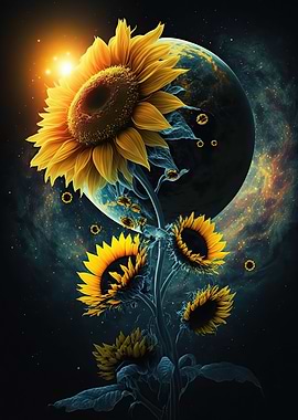 Universe sunflower
