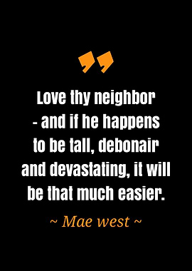 quote Mae west