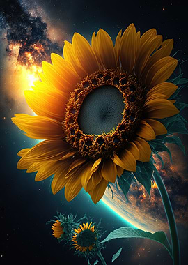 Universe sunflower