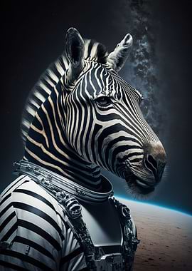 Zebra astronaut