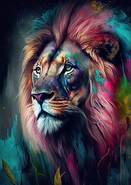 Lion neon