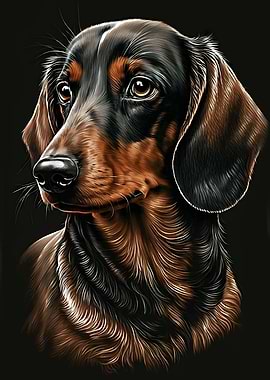 dachshund puppy portrait