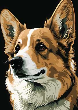 Corgi portrait