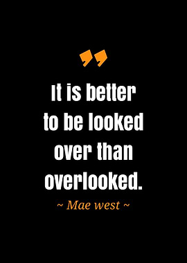 quote Mae west