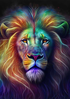 Lion neon