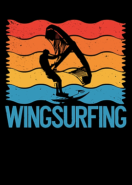 Color wingsurfing man