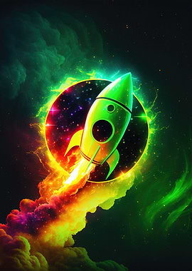 Space Launch Rocket Clouds