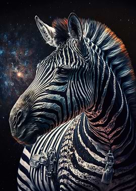 Zebra astronaut