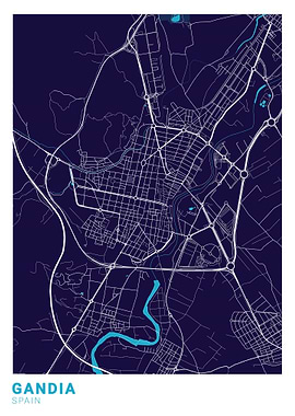 Gandia City Map