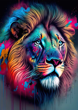 Lion neon