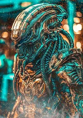 Portrait of a fierce Alien