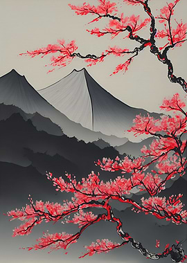 Ink Wash Landscape Paintin