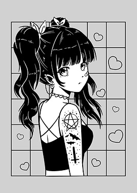 Anime Goth Girl