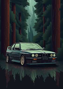 BMW illustration car
