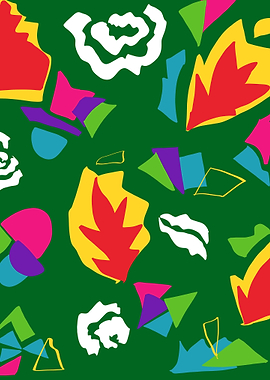 Festive Matisse Green