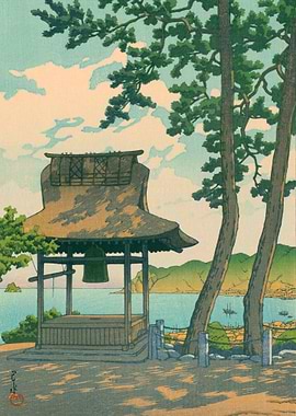 Shogetsu Shrine Ukiyo E
