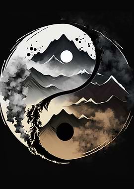 Mountains Yin Yang