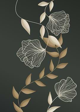 Flowers With Brown Leaves