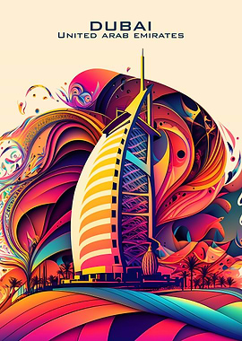 Dubai Poster Art