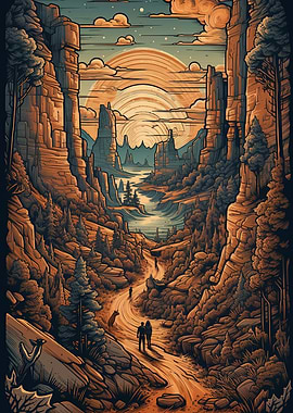 Bryce canyon landscape