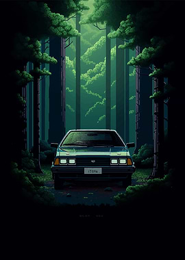 Toyota 02 illustration car