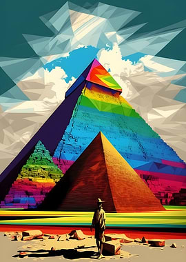 Giza Pyramid Egypt Colors
