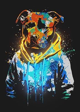 Staffordshire dog color