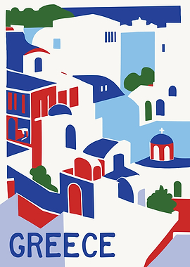 GREECE Travel Poster
