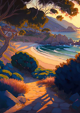 Coastal hills landscape