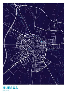 Huesca City Map