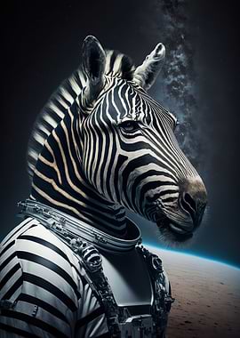 Zebra Astronaut
