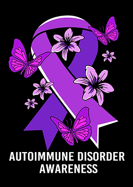 Purple Butterfly Ribbon