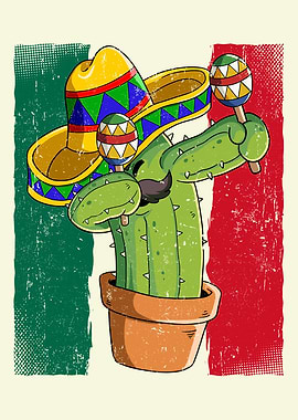 Dabbing Mexican Cactus