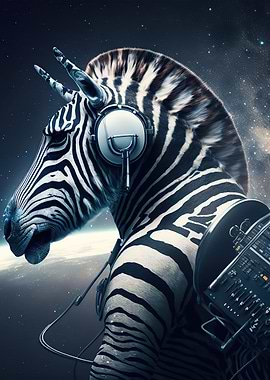 Zebra Astronaut