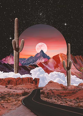 Desert and Beautiful Night