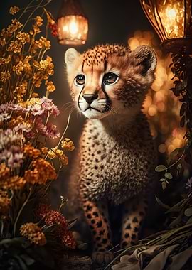 Magic Fantasy Cheetah Cub