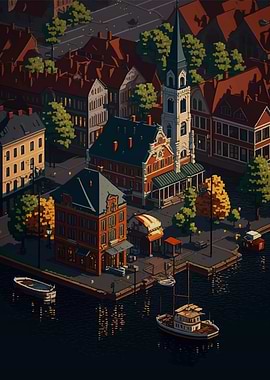 Eskilstuna Pixel art