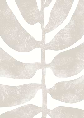 Aesthetic Beige Leaves