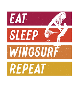 White eat sleep wingsurf r