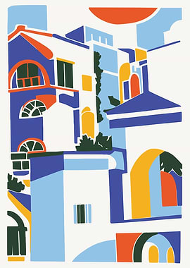 Greece Santorini Poster