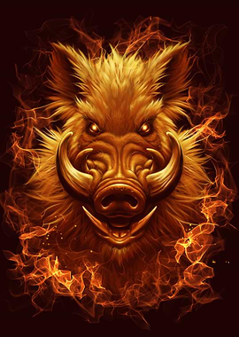Feral pig Fire