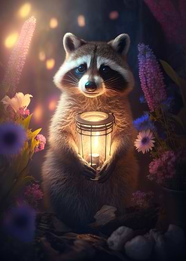 Magical Raccoon Cub