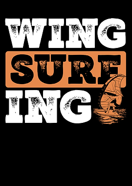 Wingsurfing on the sea
