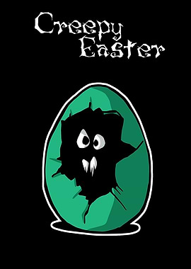 Easter egg monster