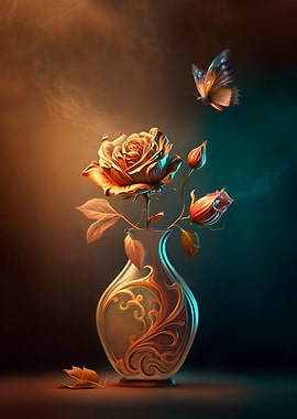 Beautiful golden roses