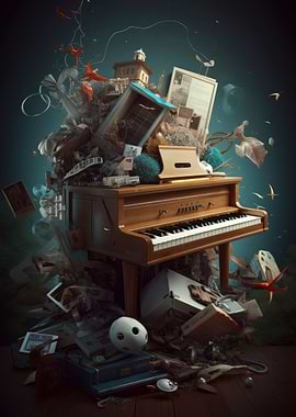 Piano music surrealism