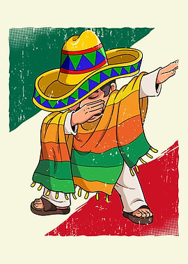 Dabbing Mexican Man