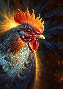 Abstract Rooster