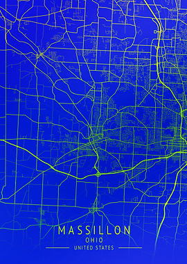 Massillon USA City Map