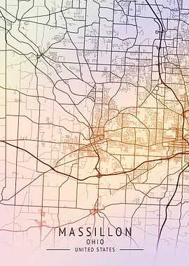 Massillon USA City Map
